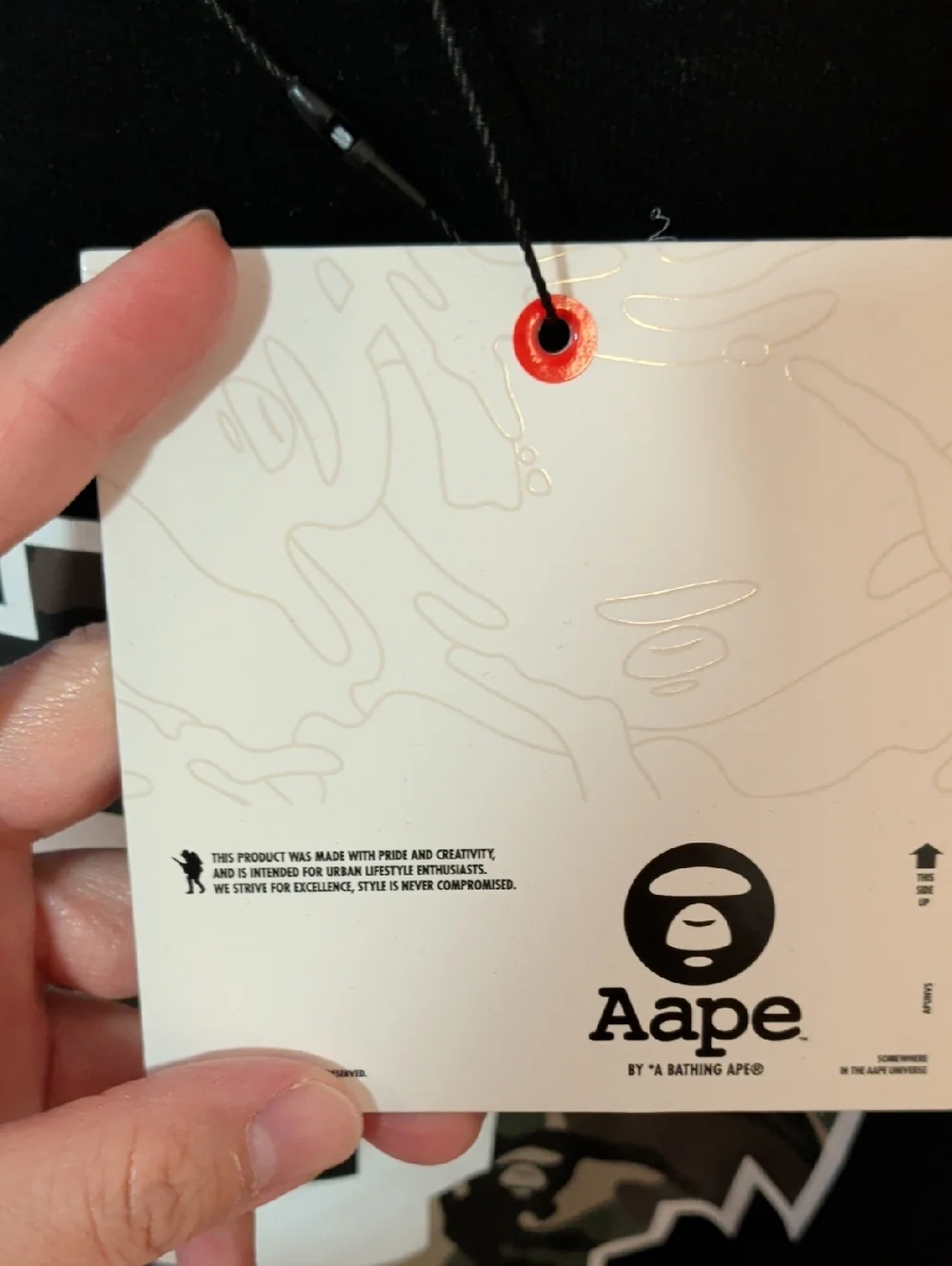 New AAPE X Minecraft Camo Black Sweatshirt - Picture 8 of 12